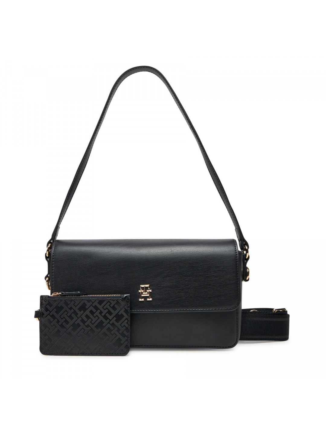 Kabelka Tommy Hilfiger Th Distinct Conv Crossover AW0AW17219 Černá